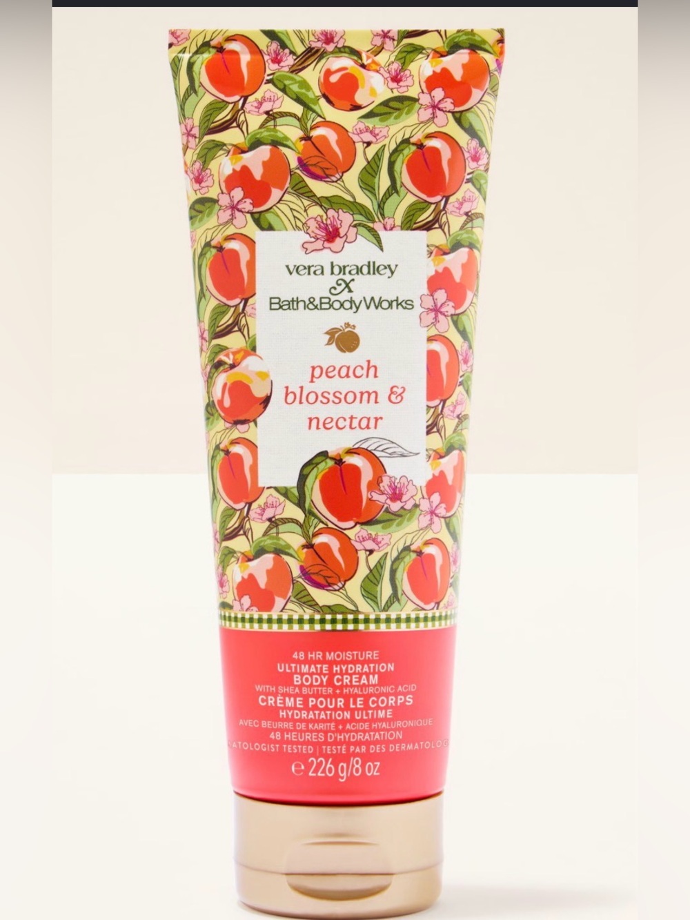 Bath & Body Works x Vera Bradley Peach Blossom & Nectar Body Cream